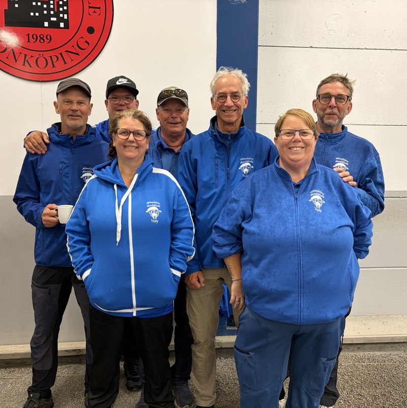 Laget i div 3 öppna: Göran T, Tony, Sanna, Olle, Göran R, Monica, Crille